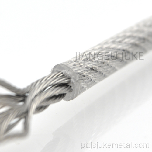 cordas de arame de aço inoxidável revestido de nylon plástico